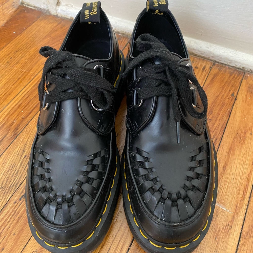 platform doc marten derby shoes